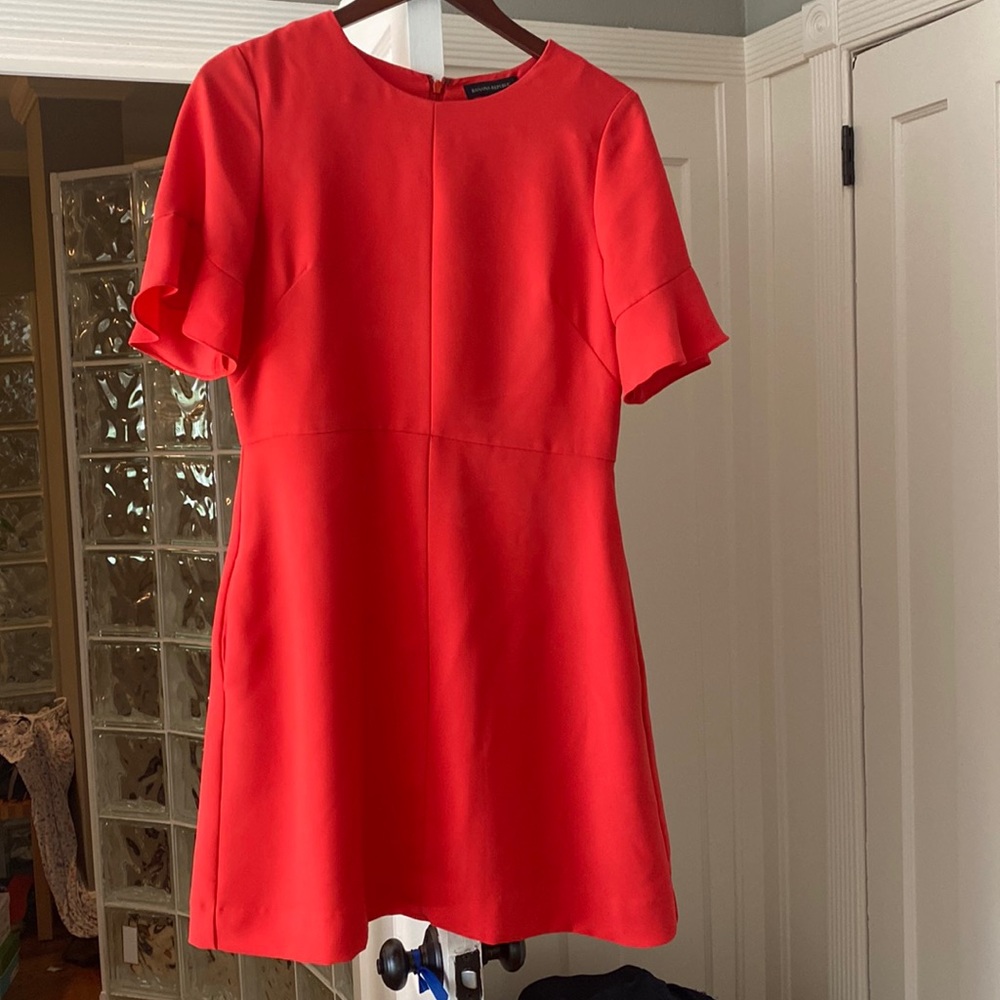 Orange size 8 banana republic workwear dress.